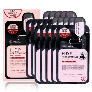 메디힐 HDP 포어스템핑 블랙 마스크 이엑스 EX (10매) 모공탄력