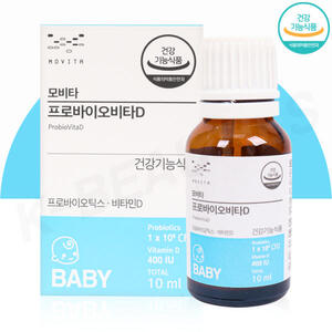 모비타 프로바이오 비타D 드롭스 400 IU (10ml) 비타민D 액상 아기 유산균